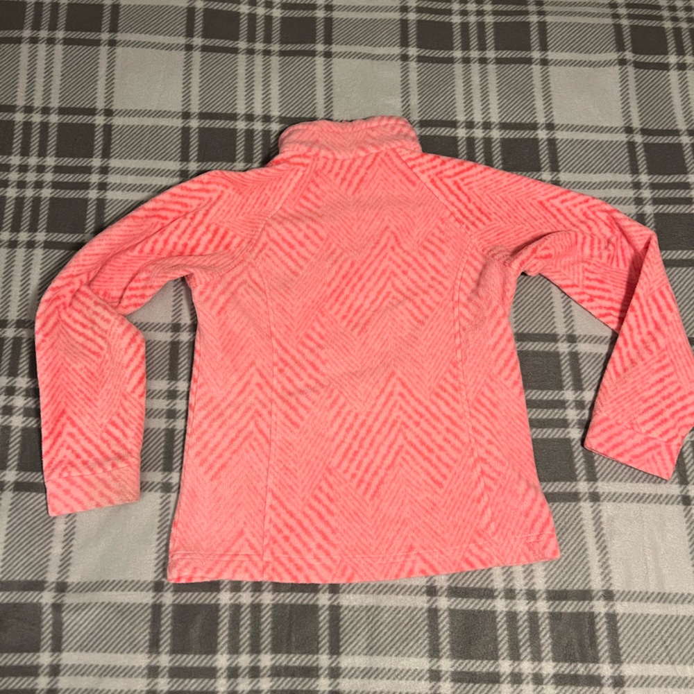 Columbia Coral Chevron Fleece Jacket Girls Medium - Picture 9 of 13